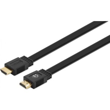 Manhattan flaches HDMI-Kabel met Ethernet-kanaals 4K@60HZ 10m