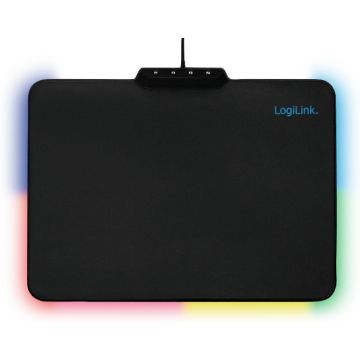 LogiLink Gaming muispad met RGB-LED Behelderung 7 LED-kleurn