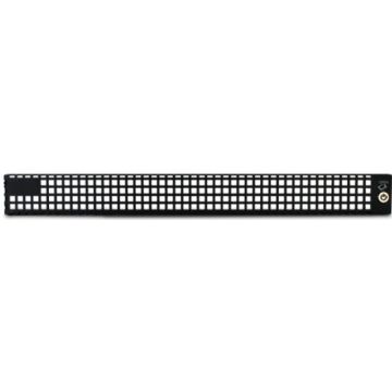 Inter-Tech IPC Frontgitter 1U zwart, afsluitbaar