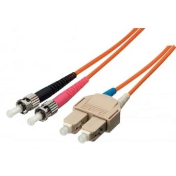 Equip 252333 FO Duplex Jumper ST/SC 9/125μ 3,0m, yellow, LSOH