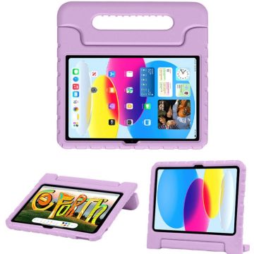 Accezz Kidsproof Backcover met handvat iPad 10 (2022) 10.9 inch - Lila