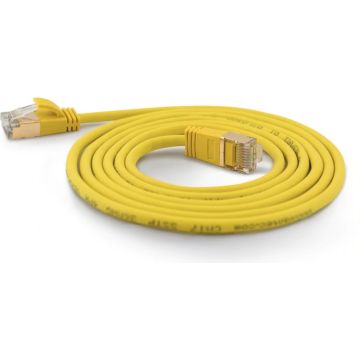 Wantec Patchkabel SSTP CAT7 Ste. CAT6a d=4mm 5,00m geel