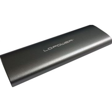 LC‑Power LC‑M2‑C‑MULTI‑2 – externe behuizing – M.2 (NVMe / SATA) – USB 3.2 Gen 2x1 – 10 Gb/s - grijs