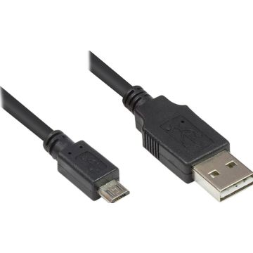 Good Connections USB2.0 Kabel EASY A-Micro B zwart. 0,5m