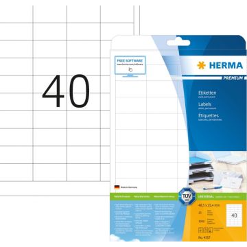 Herma 4357 - Etiketten wit