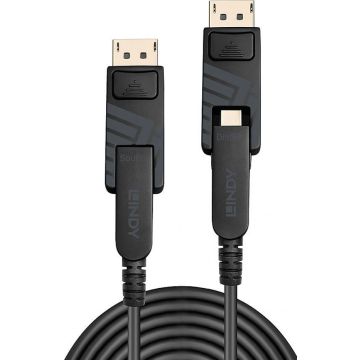 Lindy DisplayPort Fibre Optic Hybrid 1.4 Kabel 70m