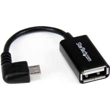 StarTech.com 12 cm rechtshoekige micro-USB-naar-USB-OTG-hostadapter MF - USB-adapter