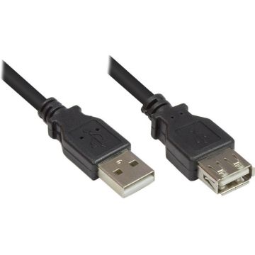 Good Connections USB2.0 verleng A-St.-A-Bu. zwart. 3m