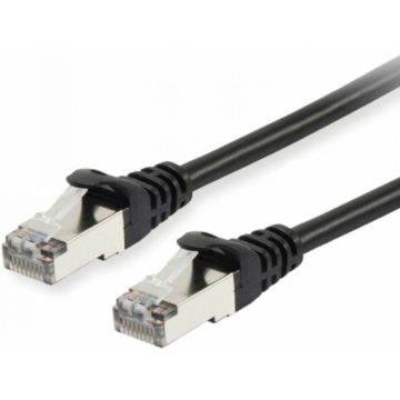 Equip Patchkabel Cat6A S/FTP 2xRJ45 0.15m zwart