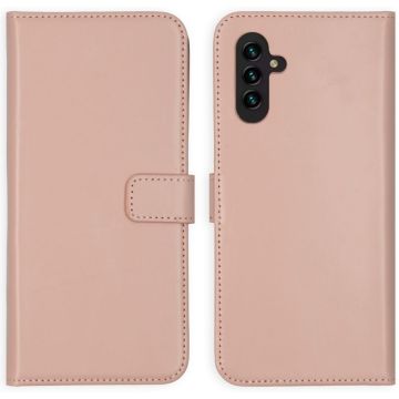 Selencia Echt Lederen Bookcase Samsung Galaxy A13 (5G) / A04s - Dusty Pink