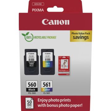 Canon PG-560CL-561 Photo Value Pack - Glanzend