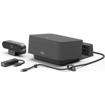 Logitech Logi Dock Focus Room Kit - Videoconferentiekit (Logitech Logi Dock, Logitech BRIO Ultra HD Pro Webcam)