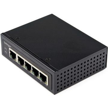 StarTech.com Industrial 5 Port Gigabit PoE Switch - 30W
