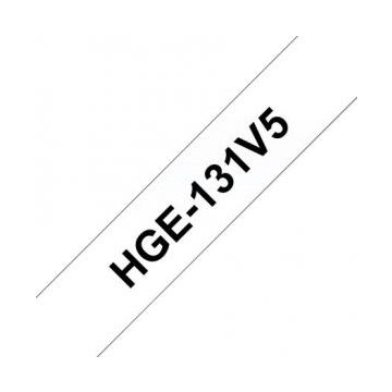 Brother HGE-131V5 - Zwart op doorschijnend