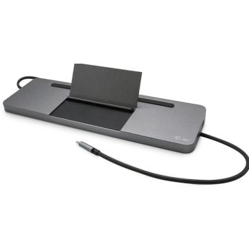 i-Tec USB-C Metal Ergonomic 4K 3x Display Docking Station + Power Delivery - Dockingstation