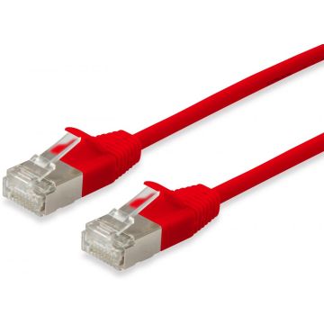 Equip Patchkabel Cat6A S/FTP 2xRJ45 3.00m rot (SSTP) Slim