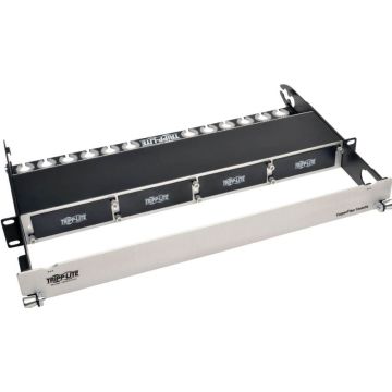 Tripp Lite High Density Copper Fiber Enclosure Panel 4-Cassette Capacity 1U - Behuizing netwerkapparaat