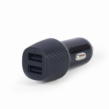 GEMBIRD USB-Autoladegerät 2-Port 5V / 4,8A schwarz
