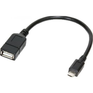 USB Kabel LogiLink A -> micro B St/Bu 0.20m zw