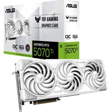 ASUS TUF Gaming GeForce RTX 5070 Ti 16GB GDDR7 White OC Edition - Videokaart