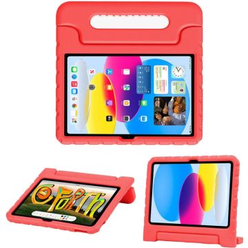 Accezz Kidsproof Backcover met handvat iPad 10 (2022) 10.9 inch - Rood