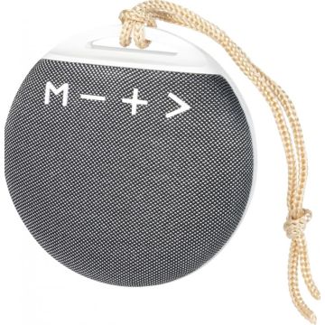 LogiLink Bluetooth Speaker rond, kompakt, wit/grijs