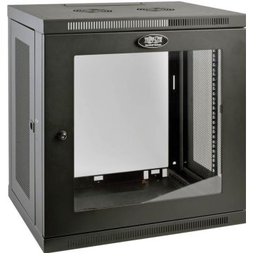 Eaton Tripp Lite Series 12U Wall Mount Rack Enclosure Server Cabinet w Glass Front Door - Rack kast