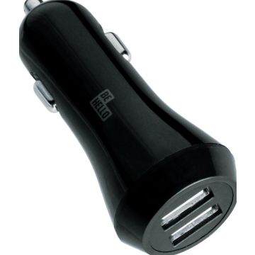 BeHello Car Charger 2 USB Portals 4.2A Black