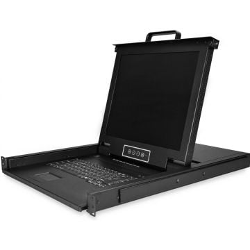 StarTech.com 1U 8 poorts VGA rack monteerbare KVM console voor server rack - 17"