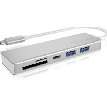 Card Reader ICY BOX USB-C zu 2x USB3.0, 1x USB-C SD/TF