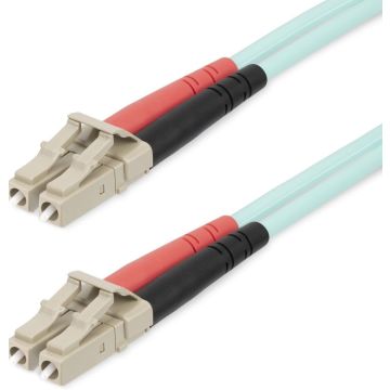 StarTech.com 25m (82ft) LCUPC to LCUPC OM4 Multimode Fiber Optic Cable, 50125µm LOMMFVCSEL Zipcord Fiber, 100G Networks, Low Insertion Loss, LSZH Fiber Patch Cord - Verbindingskabel