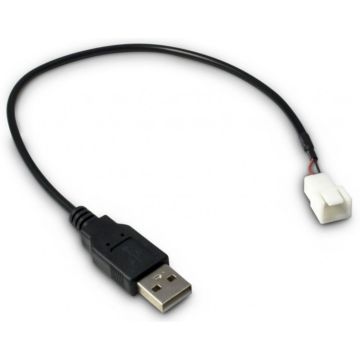 Inter-Tech Adapter USB AM auf 3Pin verloop stekker, 30 cm