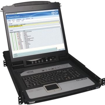 Tripp Lite 16-Port IP KVM Switch Rack Console w 19" LCD 1U - KVM-console met KVM-schakelaar