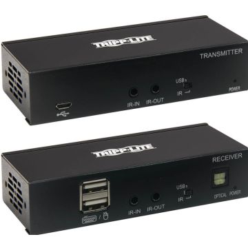 Eaton Tripp Lite Series DisplayPort to HDMI over Cat6 Extender Kit with KVM Support, 4K 60Hz, 4:4:4, USB, PoC, HDCP 2.2, up to 230 ft., TAA - Videoaudio-uitbreider
