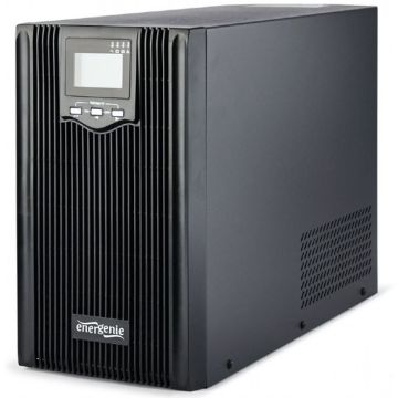 gembird 2000 VA Sinuswellen-USV, 3 x Schuko, USB, zwart.