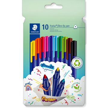 STAEDTLER Fasermaler triplus color rPP 10St
