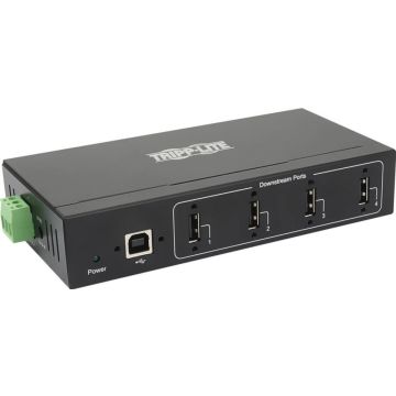 Eaton Tripp Lite series USB 2.0 Hub Industrial 4-Port 15kV ESD Immunity Metal WallDIN Mountable - Hub