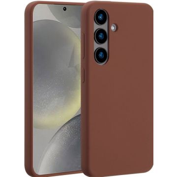 Accezz Liquid Silicone Backcover met MagSafe Samsung Galaxy S24 - New Tea Brown