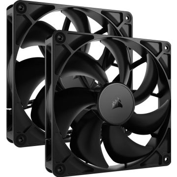 CORSAIR RS140 PWM Dual Pack Black - Ventilator