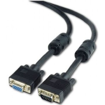 gembird Premium VGA-Ext HD15M/HD15F Kabel, 3 m, zwart