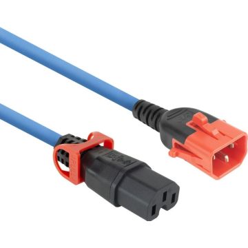 POWERCORD C14DL-C15L BU 2.00M. 1 stk