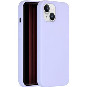 Accezz Liquid Silicone Backcover met MagSafe iPhone 15 - Paars