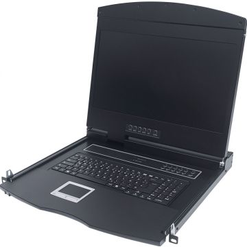 Intellinet 17""LCD-Console voor modulaire KVM-Switche franzÃ¶si.