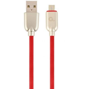gembird Hochwertiges Micro-USB-oplaadkabel , 2 m, rood