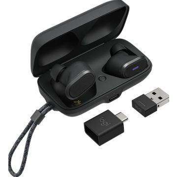 Logitech Zone True Wireless - Werkelijk draadloze koptelefoon met micro