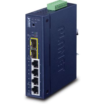PLANET Industrial L2/L4 4-Port GE + 2-Port 1000X SFP
