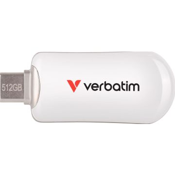 Verbatim Plectra USB-C Drive 512GB White - USB-C USB-stick