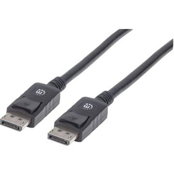 Manhattan DisplayPort Kabel St/St 1.0m afgeschermd zwart