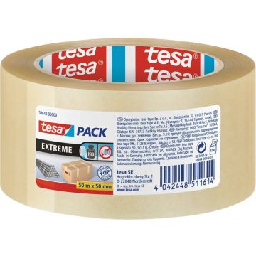 tesapack Packband Extreme 50m x 50mm transparant