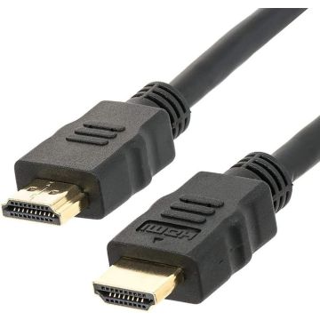 Techly HDMI Kabel mit Ethernet, 1,0 Meter, Schwarz